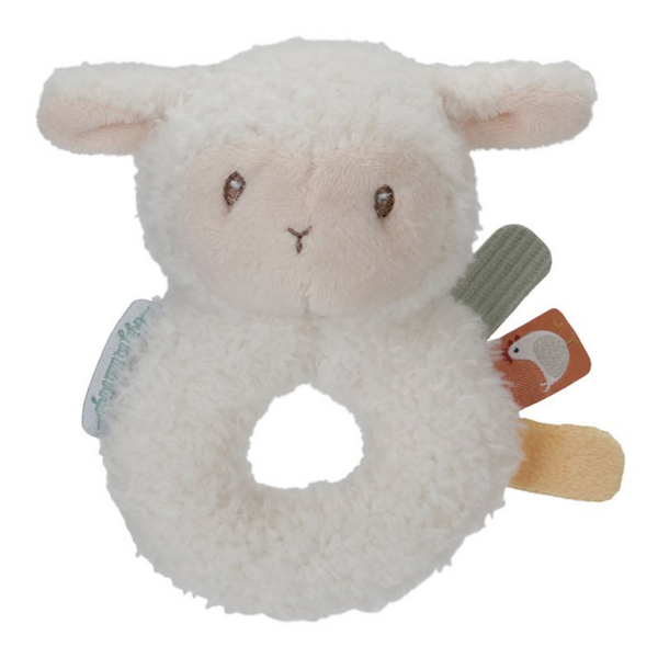 Soft Ring Rattle "Little Farm" Sheep