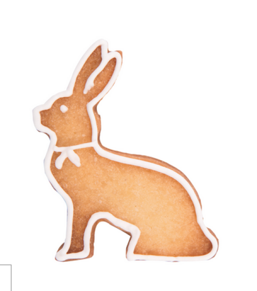Cookie cutter "bunny" sitting