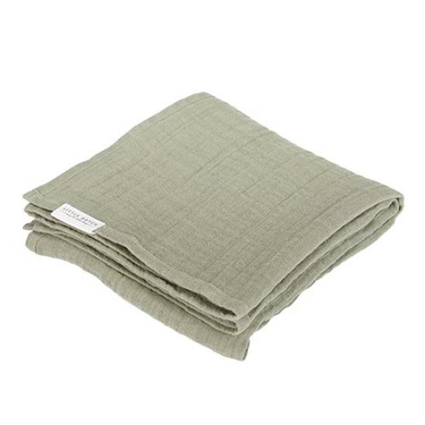 Baby Blanket Muslin Olive Green