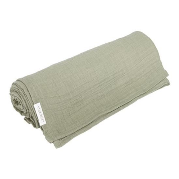 Baby Blanket Muslin Olive Green