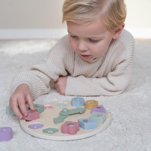 Wooden Clock, Puzzle Clock, Little Farm