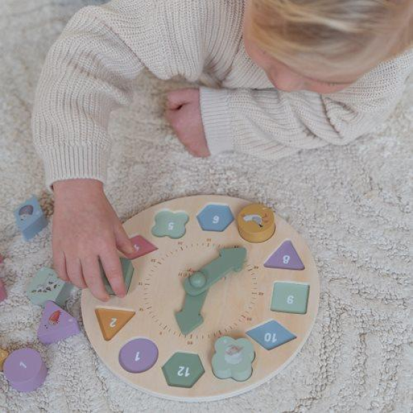 Wooden Clock, Puzzle Clock, Little Farm