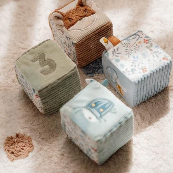 Fabric Cube Set "Forest Friends"