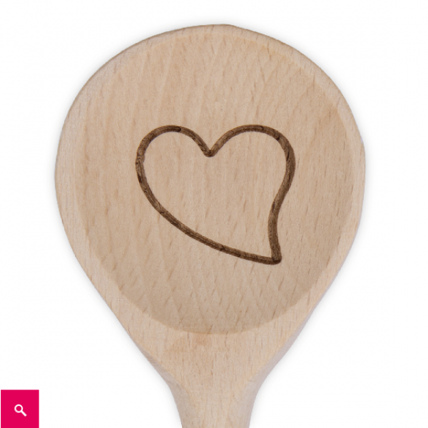 Cooking spoon "heart" in 2 sizes