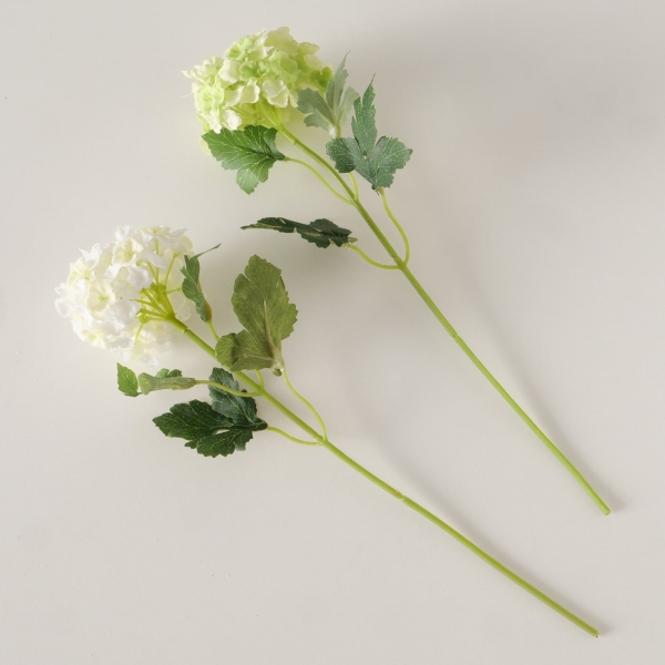 Silk flower "Hydrangea" green/white