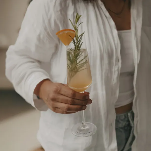 Sektglas "Oh happy day" von Eulenschnitt