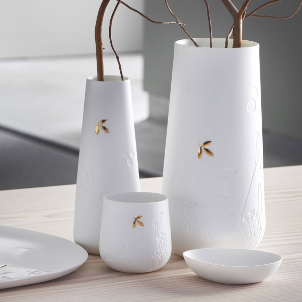 Tealight holder "Goldblatt" by Räder