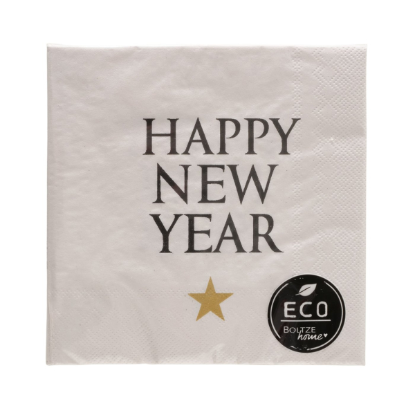 Papierservietten „Cheers“ (20 Stück, 33 x 33 cm)  „HAPPY NEW YEAR“