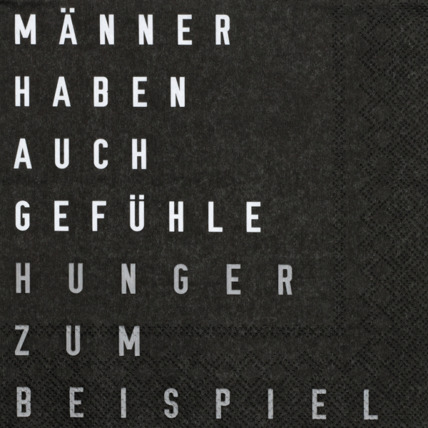 Napkins "Männer haben auch Gefühle" von Räder