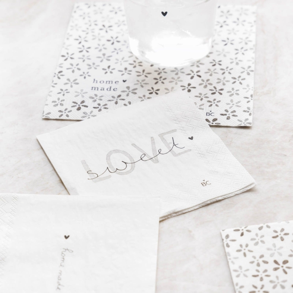 Napkins small "Sweet Love" by Bastion Collection