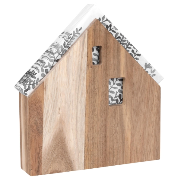 Napkin holder in house shape for lunch napkins from Räder