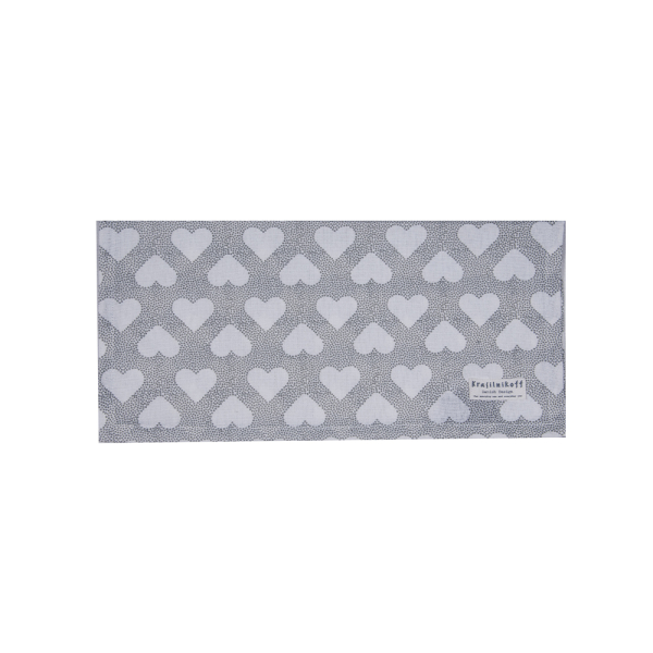 Krasilnikoff Stoffserviette "Herzen" 40 x 40 cm