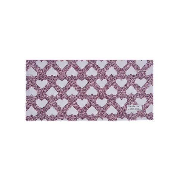 Krasilnikoff Stoffserviette "Herzen" 40 x 40 cm