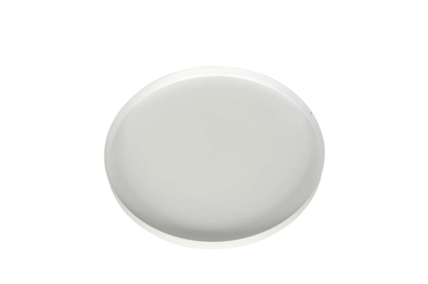 Metalltablett weiß, rund