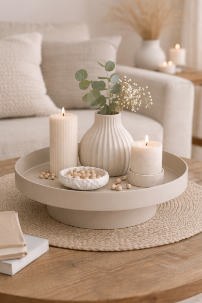 Tablett "Samona" beige