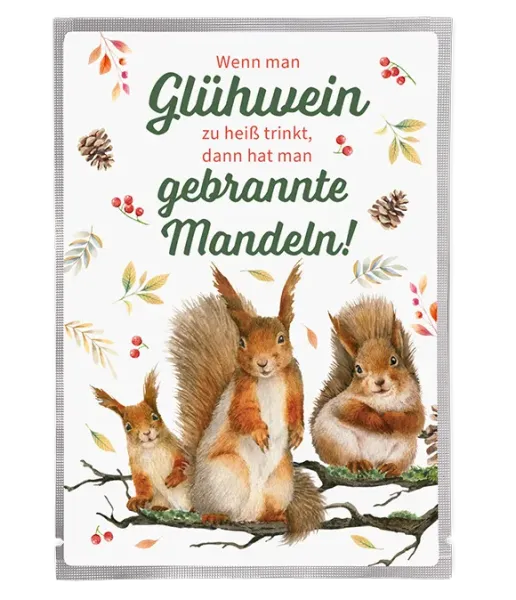 Tea Postcard “Squirrel Gang"