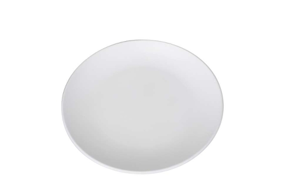 Decorative plate round white