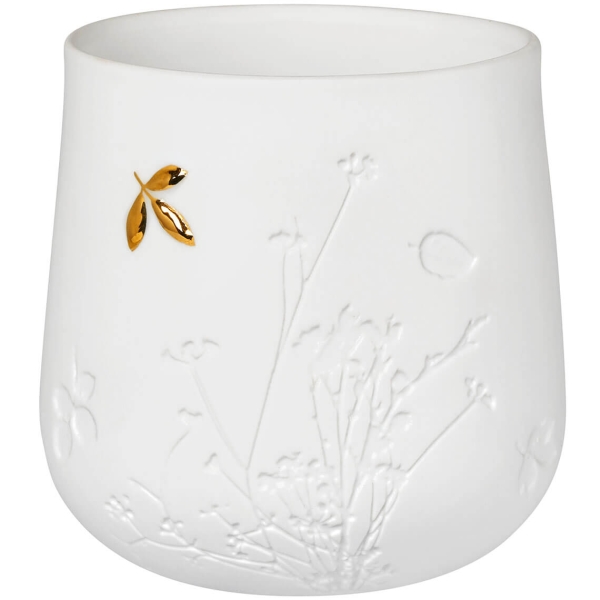 Tealight holder "Goldblatt" by Räder