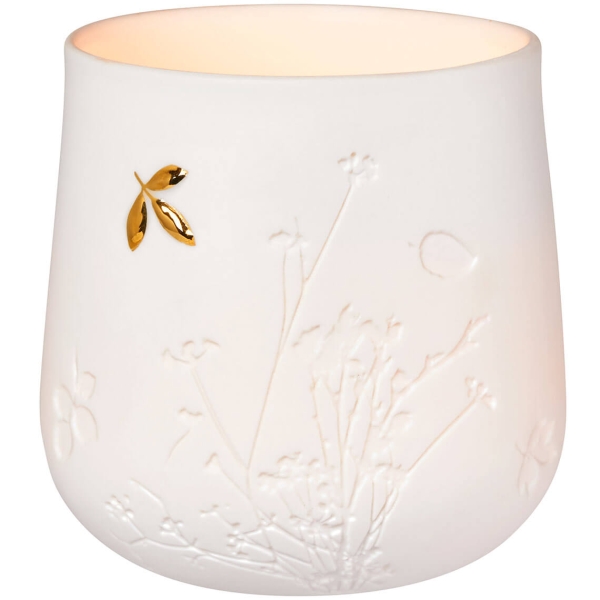 Tealight holder "Goldblatt" by Räder