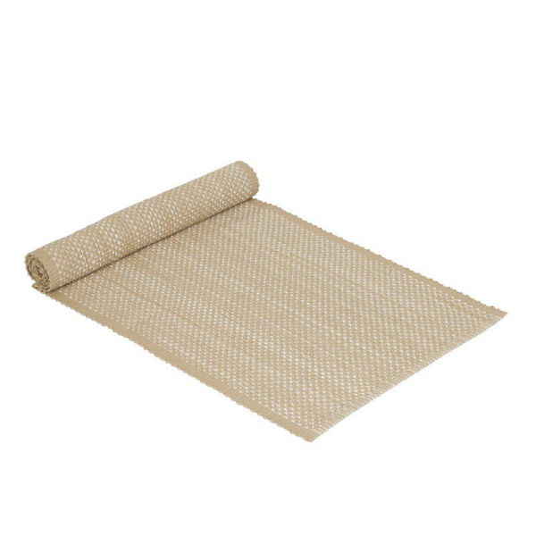 Beige Cotton Table Runner – Elegant Runner with Natural Texture 35x90 cm