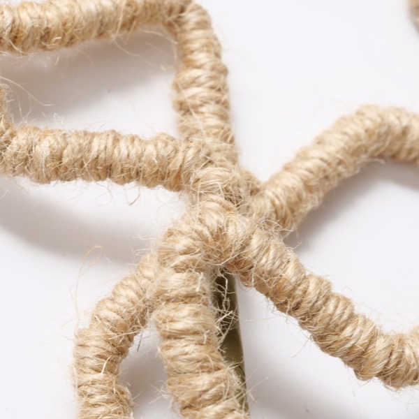 Topfstecker "Stern" Jute