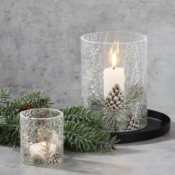 Windlicht "Torla" Zapfen in 2 Größen