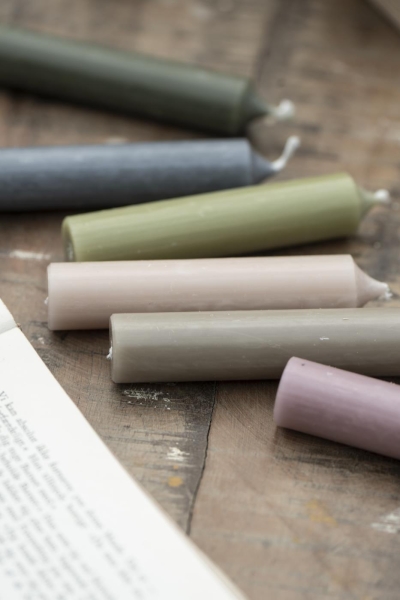 Stick candle forest green