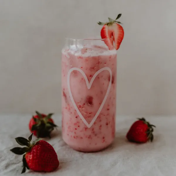 Hohes Trinkglas Herz – Edles Borosilikatglas (500 ml)