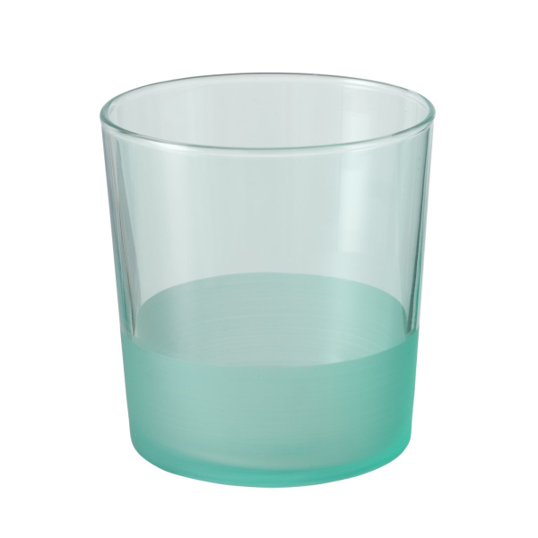 Drinking Glass Turro – Modern Turquoise Water Glass with Matte-Glossy Finish 380 ml