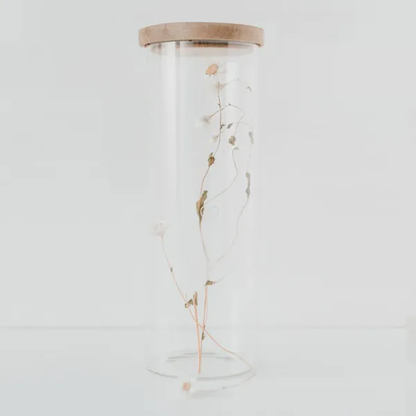 Eulenschnitt Vorratsglas 31cm mit weißem Herz