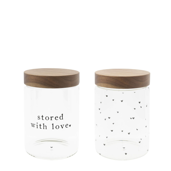 Vorratsglas "Stored with love" von Bastion Collections