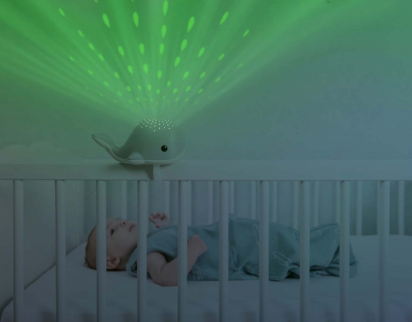 Night light/projector "Wally" the whale green