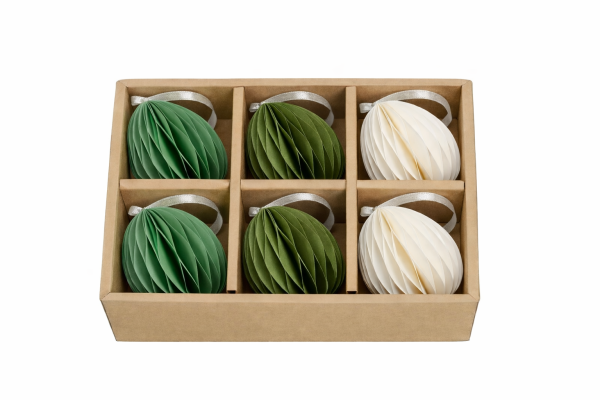 Wabeneier Set grüntöne