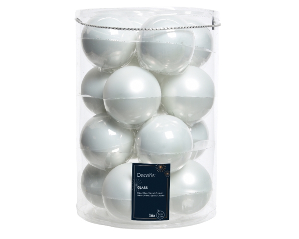 Christbaumkugel, Weihnachtskugel Set weiß