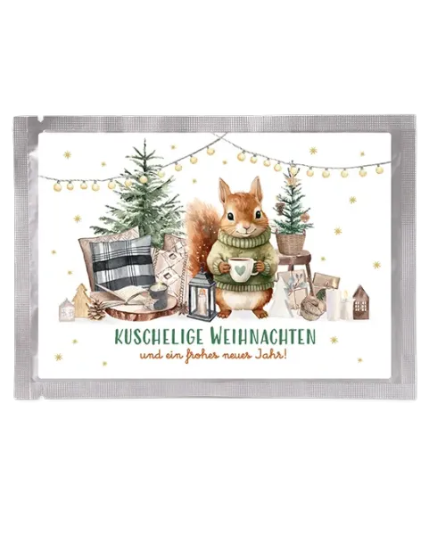 Tea Postcard “Squirrel” – Cozy Christmas