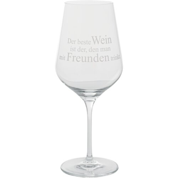 Weinglas „Der beste Wein ist der...“ von Räder