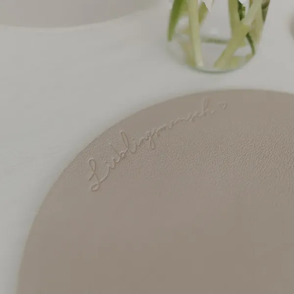 Eulenschnitt Wendbares Platzset "Lieblingsmensch"