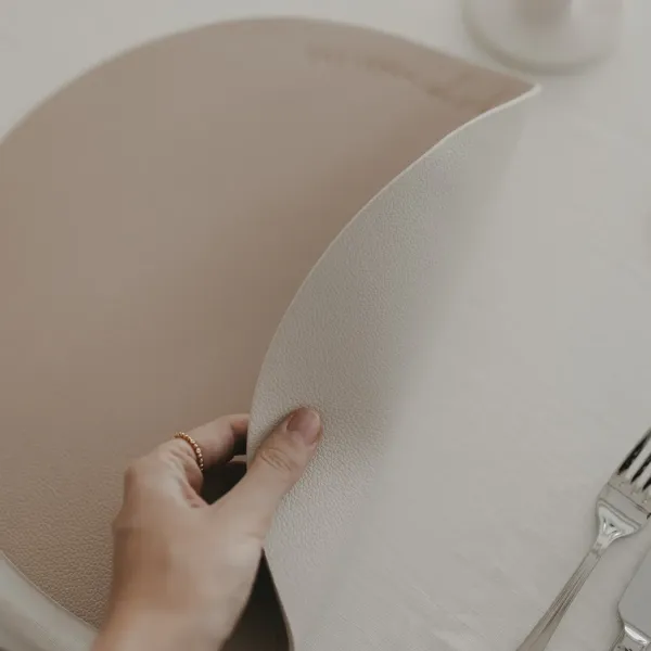 Eulenschnitt Wendbares Platzset "Das Leben ist schön"