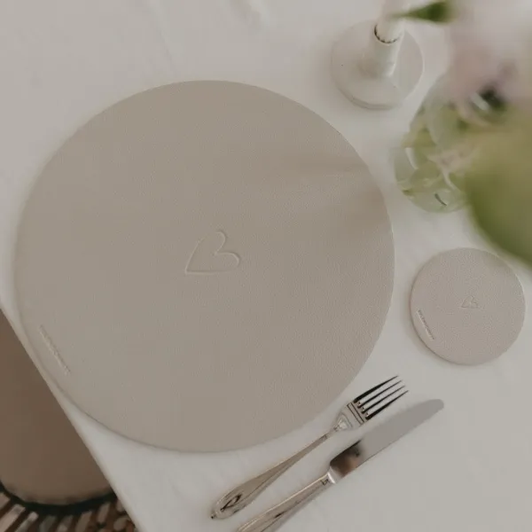 Eulenschnitt Wendbares Platzset "Das Leben ist schön"