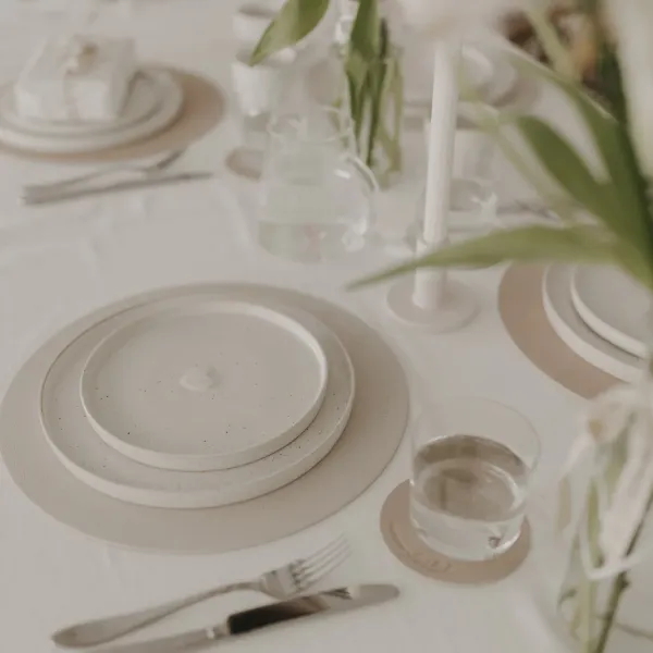 Eulenschnitt Wendbares Platzset "Wie schön dass du da bist"