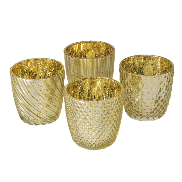 Windlicht "Matia" gold, Set