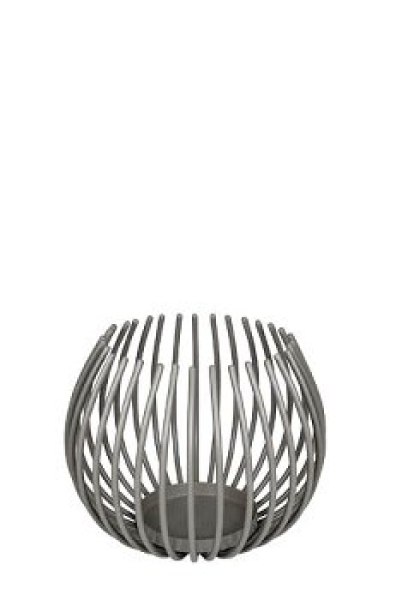 Windlicht, Kerzenhalter "Lova"  grau in 2 Größen