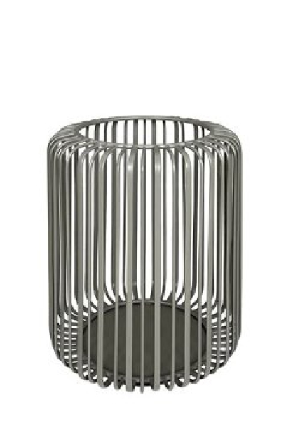 Windlicht "Lova" grau hoch