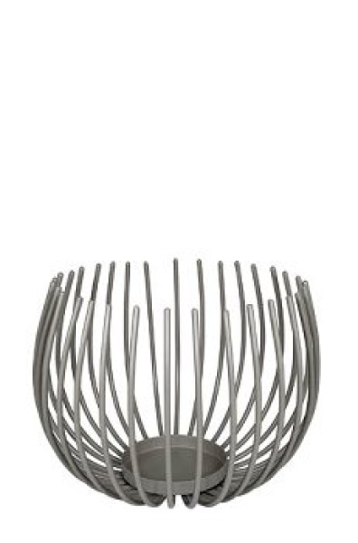 Windlicht, Kerzenhalter "Lova"  grau in 2 Größen