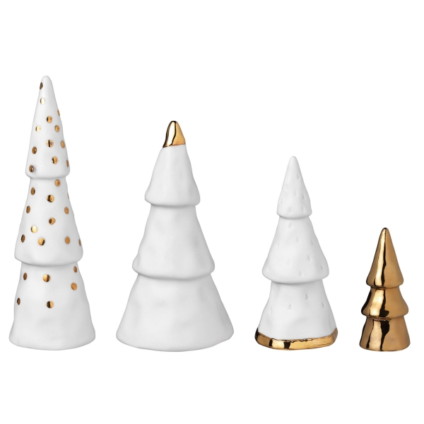 Winter City Christmas Forest Set of 4 Trees by Räder