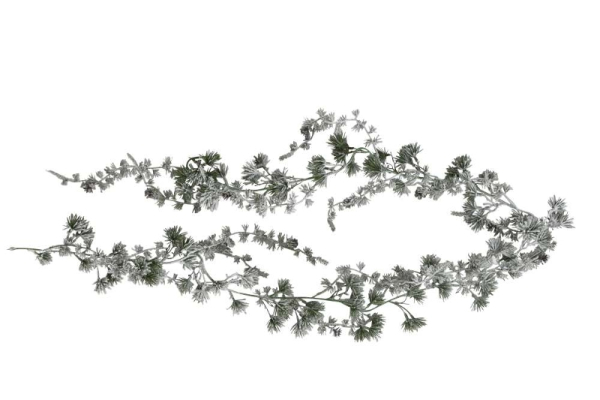 Girlande „Zeder“ – 193 cm – beschneit