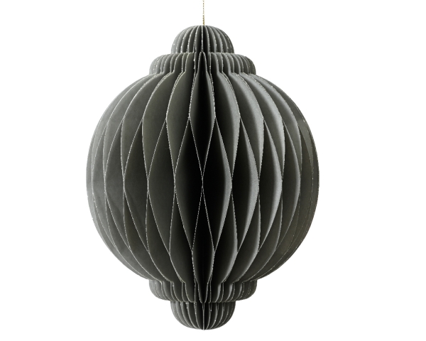 Faltstern, Zwiebel grau 20cm