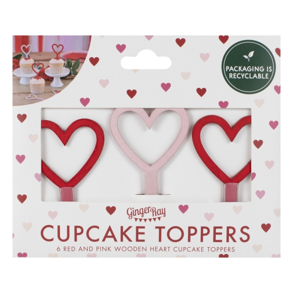 Cake Topper Hearts