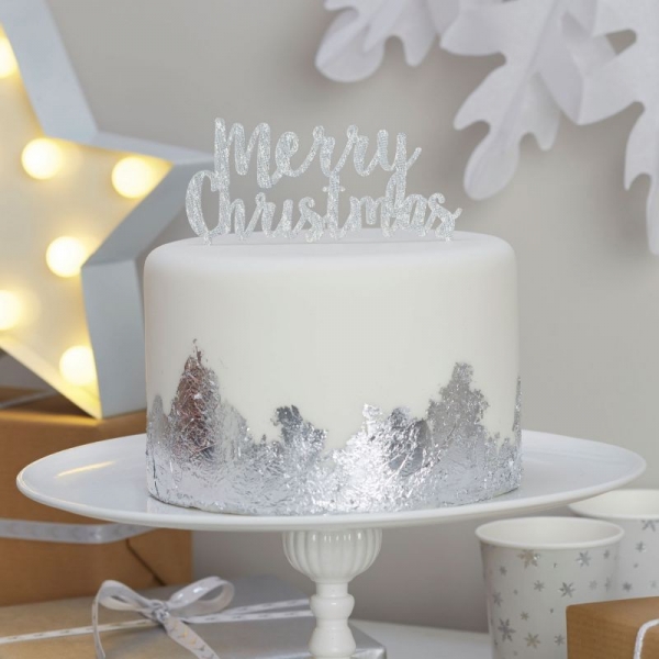 Cake Topper Merry Chirstmas