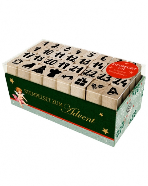 Wooden stamp set "Advent"